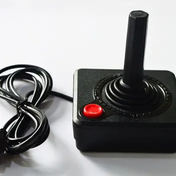 Atnaujintas 1,5 M Žaidimų Manipuliatorių Valdytojas Atari 2600 žaidimas rokeris Su 4-way Svirtį Ir Vieno Veiksmo Mygtuką Retro Gamepad