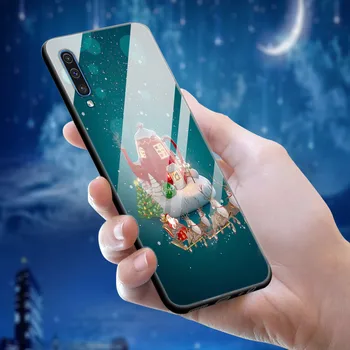Kalėdų Atveju, Samsung Galaxy A30S A20E Atveju Stiklas Sunku Galinį Dangtelį Atveju 