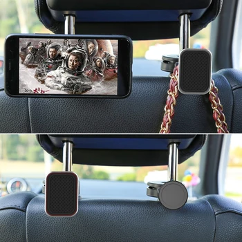 XMXCZKJ Prabanga Magnetinio Automobilinis Telefono Laikiklis, Kablys Atgal Sėdynės Pagalvėlės Universalus iPhone