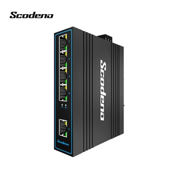 Industrial Ethernet Switch spartūs 5 Port 10/100Base-T, pagal DIN IP40