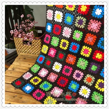 2016 naujas mados medvilnės nėrimo spalvinga antklodė su sepcial dizaino, namų dekoravimo, kaip rankšluostį antklodė kaip priedai