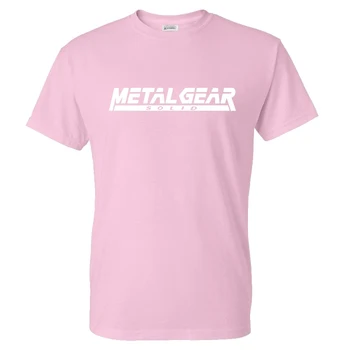 Metal Gear Solid T-Shirt Vyrai Moterys Žaidimo Stiliaus Vientisa Spalva Laiškas Spausdinti Streetwear Aukštos Kokybės Medvilnės Marškinėlius Mados Marškinėliai, Topai