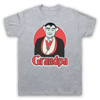 Senelis Munster Komiksų Stiliaus Munsters Retro TV marškinėliai Vyrams trumpomis Rankovėmis Medvilnės O-Kaklo Tees