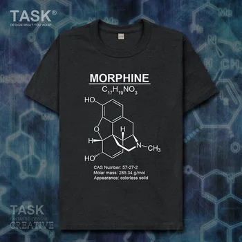 Morfinas MOP Molekulinė Formulė Chemija Tema laisvalaikio megztiniai palaidinukė drabužius trumpomis rankovėmis t-shirt naujas Viršūnes t shirt mens 01