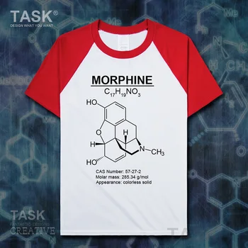 Morfinas MOP Molekulinė Formulė Chemija Tema laisvalaikio megztiniai palaidinukė drabužius trumpomis rankovėmis t-shirt naujas Viršūnes t shirt mens 01