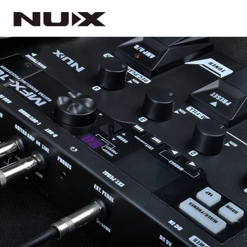 NUX MFX-10 Multi-Efektų Procesorius Gitarai Pedalą, 55 Poveikio rūšių, AUX-in, LCD Ekranas