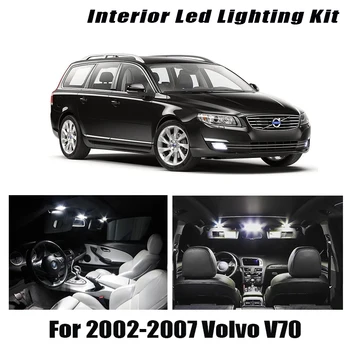 3 Lemputes Baltos Canbus LED Vidaus apšvietimo Komplektas Tinka 2002-2004 M. 2005 M. 2006 M. 2007 M. Volvo V70 Turto XC70 Žemėlapis Dome Krovinių Licencijos Lempos