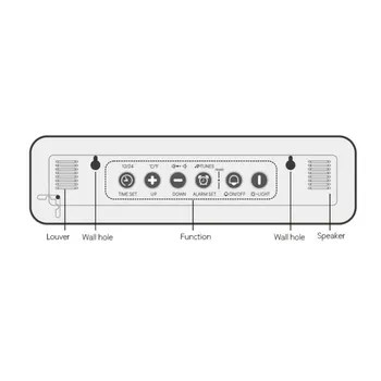 LED Skaitmeninio žadintuvai Su Atidėjimo Temp Laiko Muzikos Dual Laikrodis Daugiafunkcis USB Įkroviklis Skaitmenų Ekrano Ryškumas šviesos Reguliatorius