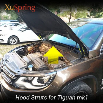 VW Tiguan MK1 2007 2008 2010 2012 m. m. 2016 m. 2017 Automobilio Kapoto Pakėlimo Paramos Pavasario Šoko Laikiklis Statramsčiai Baras Hidrauliniai Lazdele