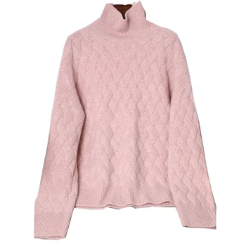 Naujas aukštos kokybės kašmyro megztinis moterų trumpas purus vilnos megztiniai, žemiausią marškinėliai megztinis minkštas šiltas top ilgomis rankovėmis megztinis