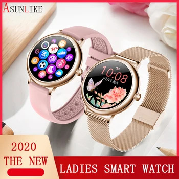 2020 m. Visiškai Touch Smart Watch moterų ip67 atsparus vandeniui Kraujo Spaudimas, Širdies ritmo Monitorius Turas Smartwatch 