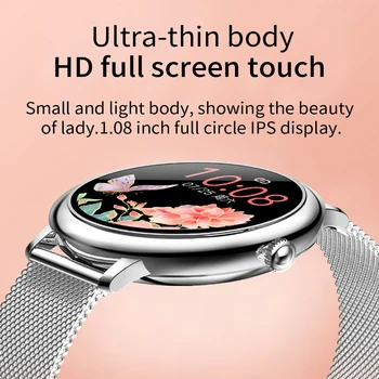 2020 m. Visiškai Touch Smart Watch moterų ip67 atsparus vandeniui Kraujo Spaudimas, Širdies ritmo Monitorius Turas Smartwatch 