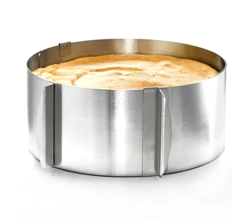 1Pc Reguliuojamas Putėsiai Žiedas 3D Apvalios Torto Formos Nerūdijančio Plieno Kepimo Formų Virtuvės Desertas Pyragas Dekoravimo Įrankiai