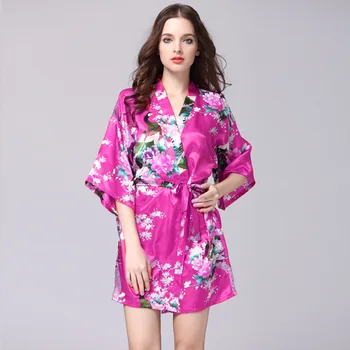 Kinų Stiliaus Nuotaka Vestuvių Drabužius, Vintage Gėlių Spausdinti Pižamą Moterų Sleepwear Elegantiškas Namų Suknelė Vasarai Naujų Nightdress