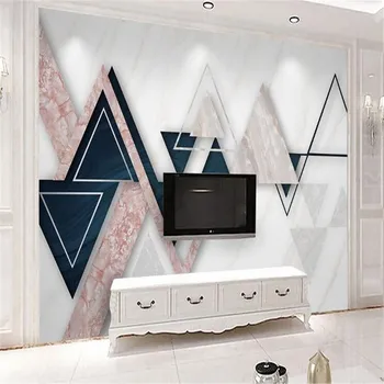 Milofi užsakymą 3D spausdinimo tapetai, freskos naujas, modernus minimalistinio geometrinis marmuro raštas namų puošybai fono sienos