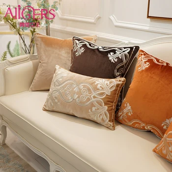 Europos stilius, dekoratyvinis modelio Pagalvėlė Padengti Flannelette siuvinėjimo Namų Dekoratyvinės Pagalvės Dangtelis Sofa Cojines
