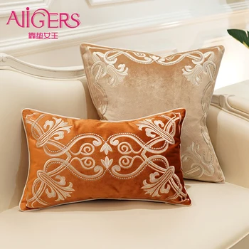 Europos stilius, dekoratyvinis modelio Pagalvėlė Padengti Flannelette siuvinėjimo Namų Dekoratyvinės Pagalvės Dangtelis Sofa Cojines