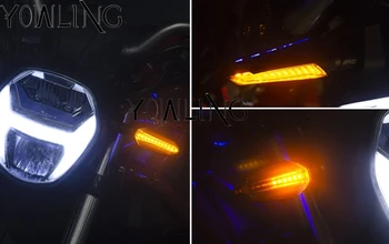 Motociklo LED Posūkio Signalo Lemputė Led Lemputė Dual Spalva SUZUKI Bandit 1250 250 400 650 GSF650 bandit 1200 BANDIT250