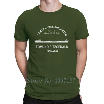Edmund Fitzgerald Įgulos Marškinėliai Tinka Patogus Medvilnės Pavasario Šeimos Unikalų Charakterį S-3xl Marškinėliai