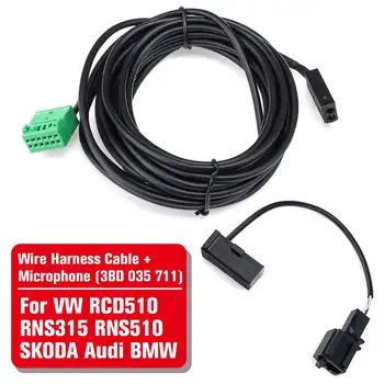 Bluetooth Mikrofonas, Laidas Pajungti Balso Valdymo Kabelis Audi BMW VW RNS510 RCD510 RNS315 TVS Skoda Columbus