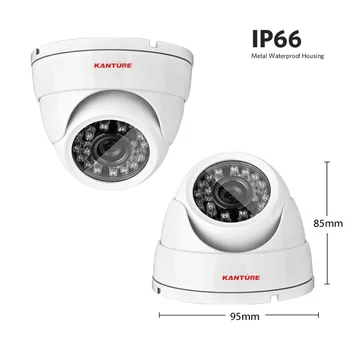 KANTURE Metalo IP-66 patalpų oro sąlygoms lauko dome kameros CCTV Saugumo Kameros CMOS 1000TVL naktinio matymo VAIZDO DVR