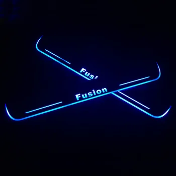 SNCN LED Automobilių Nusitrinti Plokštės Apdaila Pedalo Durų Slenksčio Kelias Juda Sveiki atvykę Šviesos Ford Fusion 2016 2017 2018 Priedai