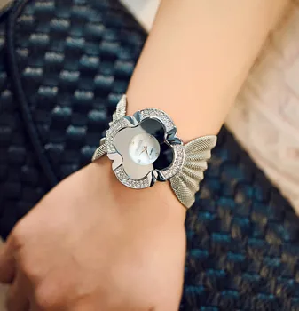 žiūrėti moterys apyrankę Prabangos Populiarus diamante drugelis akių watchband moterų kvarco žiūrėti suknelė laikrodį