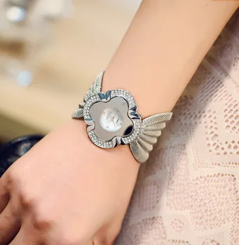 žiūrėti moterys apyrankę Prabangos Populiarus diamante drugelis akių watchband moterų kvarco žiūrėti suknelė laikrodį