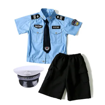 7Style Halloween Kostiumai Vaikams Eismo Policijos Uniformą Karnavalas Policininkai Šalies Etapo Rezultatus Berniukų, Mergaičių Drabužiai