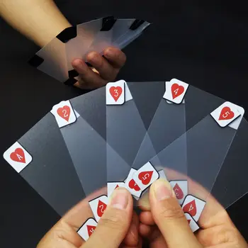 Kūrybos Skaidraus Plastiko Atsparus Vandeniui Pokerio Naujovė Pokerio Indekso Kortos