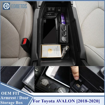 Toyota Avalon Auto Reikmenys, Automobilių Centriniu Porankiu Laikymo Dėžutė Juoda Auto Bako Pirštinės Organizatorius Atveju 2018 2019 2020