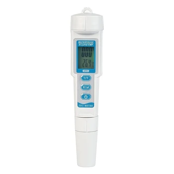 Nešiojamas Skaitmeninis LCD EB pH TEMP Vandens Kokybės Matuoklis Akvariumas Hydroponic Spa, Paplaukioti Baseine ph, Ec, Temperatūros Analizatorius Testeris Apšvietimu