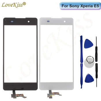 Sony E5 Jutiklinis Ekranas Jutiklių Sony Xperia E5 F3311 F3313 Jutiklinis LCD Ekranas skaitmeninis keitiklis Priekinio Skydelio Stiklo Pakeitimo