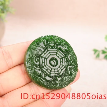 Natūrali Žalioji Kinijos Jade Dragon 