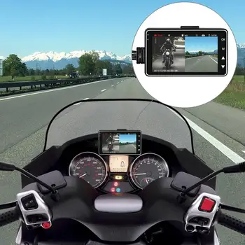 Naujas Motociklo Kamera, DVR Motorinių Brūkšnys Cam su Specialiųjų Dvejopą Priekiniai Galiniai Diktofonas Motociklų Elektronikos