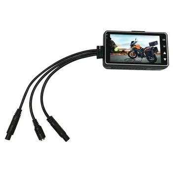 Naujas Motociklo Kamera, DVR Motorinių Brūkšnys Cam su Specialiųjų Dvejopą Priekiniai Galiniai Diktofonas Motociklų Elektronikos