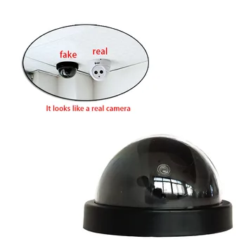 Aukštos Modeliavimas Manekeno Netikrą Dome Kameros Mirksinti Raudona LED Šviesa, Namo Lauko Vaizdo Stebėjimo Saugumo camara CCTV Priedai