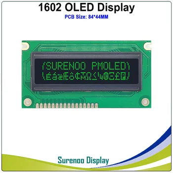 Nekilnojamojo OLED Ekranas, 84*44MM, PCB, Suderinamas su 1602 162 16*2 Simbolių LCD Modulis Ekranas LCM Ekrano build-in WS0010