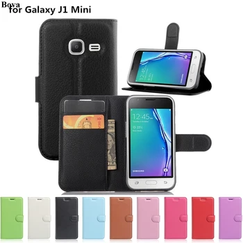 Retro odos Flip Case for Samsung Galaxy J1 Mini J105F Apsaugine danga Pinigų laiko tarpsnių, Magnetinė Sklendė, Dėklas