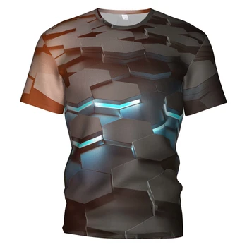 2020 Naujas Pledas modelis T-shirt 3D spausdinimo Mados trumparankoviai trimatis modelis viršų Vaikų drabužiai