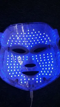 2019 karšto 7 spalvų fotonų PDT led odos priežiūros veido kaukė mėlyna žalia raudona šviesos terapija grožio prietaisų grožio aksesuaras