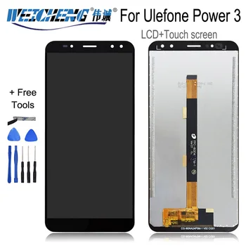 Ulefone Galia 3 Power3 LCD Ekranas +Touch Ekranas Asamblėjos skaitmeninis keitiklis Pakeisti Ulefone Galia 3 Ekranas