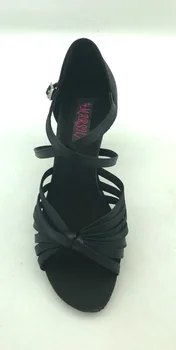 Naujas Fashional moterų lotynų šokių batai, šokių salsos bateliai tango batai vakarėlių ir vestuvių batai pritaikyti spalva 6287BLK