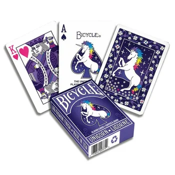 2 Denius Dviračių Vienaragis Kortų Pokerio Dydžio USPCC Užsakymą Limited Edition Magija, Kortų Žaidimai, Magijos Triukų Rekvizitą už Magas