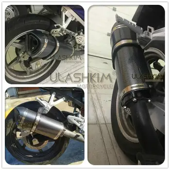 51mm Motociklo Universalus Modifikuotas Motoroleris paslydo Ant dujų Išmetimo Duslintuvo Už Hyosung VTR 250 GT 125
