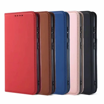 Funda Flip Case for Samsung Galaxy S21 Ultra S20 FE 20 Pastaba Ultra A51 A71 A52 A72 5G PU Odos Kortelės Lizdas Coque Telefono Padengti