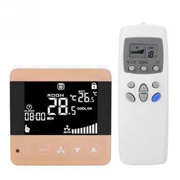 LCD Skaitmeninis Protingas Temperatūros Reguliatorius Termostatas Centrinės Oro Kondicionavimo sistema Su Termostatu Nuotolinio Valdymo Karšto