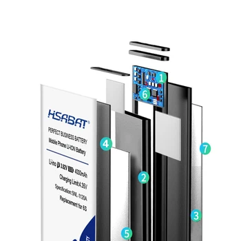 HSABAT 4000mAh Mobiliojo Telefono Bateriją, skirta iPhone 6s 4.7 colių / už iphone6s 4.7