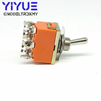 2VNT E-TEN1322 15A/250V 6 pin Vandeniui Jungiklio Dangtelis On-Off-On Miniatiūriniai Jungiklis, Jungikliai, oranžinė