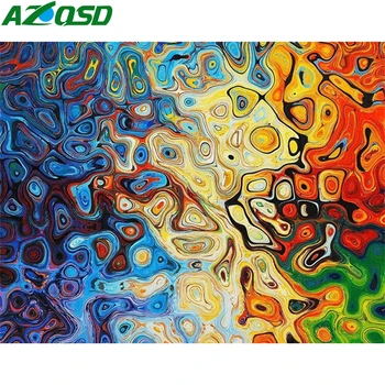 AZQSD Tapybos Skaičius Drobės Rinkiniai Abstraktus Menas 